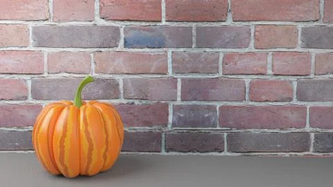 3d Illustration of the Great Pumpkin Stock Illustration