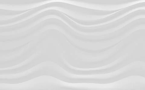 3d illustration, horizontal gray wavy background, lines with shadows Stock Illustration