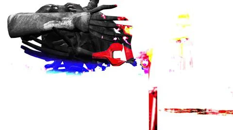 3d illustration - Horror Zombie With Effects Stock Illustration