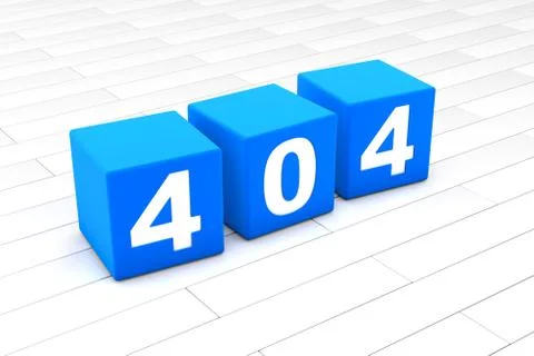 3D illustration of the HTML error Code 404 Illustrazione stock