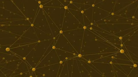 3d illustration of hundreds of points connected to each other with lines イラスト素材