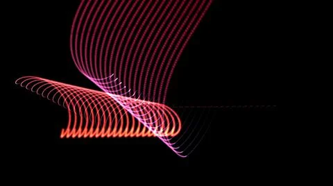 3d illustration - Hypnotic grid of lines creates geometric patterns. Computer Illustrazione stock