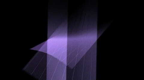 3d illustration - Hypnotic grid of lines creates geometric patterns. Computer Illustrazione stock