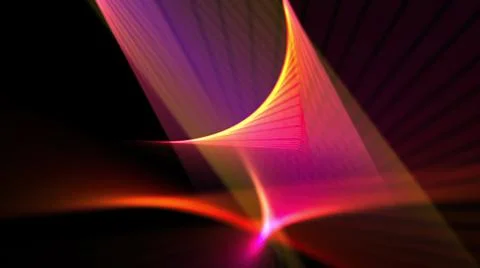 3d illustration - Hypnotic grid of lines creates geometric patterns. Computer Stock Illustration