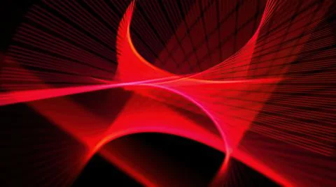 3d illustration - Hypnotic grid of lines creates geometric patterns. Computer Stock Illustration