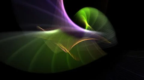 3d illustration - Hypnotic grid of lines creates geometric patterns. Computer Illustrazione stock