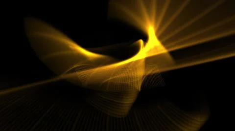 3d illustration - Hypnotic grid of lines creates geometric patterns. Computer Stock Illustration