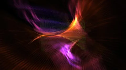 3d illustration - Hypnotic grid of lines creates geometric patterns. Computer Stock Illustration