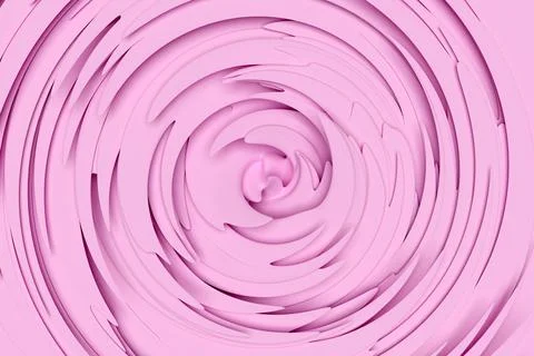 3D illustration of a hypnotic pattern.  Abstract  pink background with shimme Stock Illustration