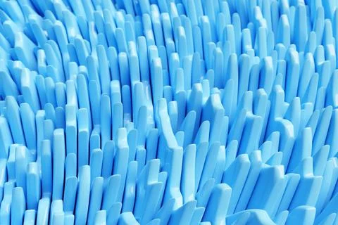 3D illustration of a hypnotic pattern.  Abstract blue  background design Stock Illustration