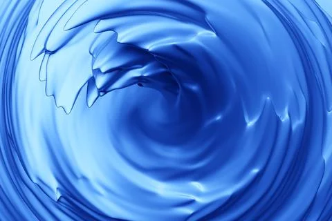 3D illustration of a hypnotic pattern.  Abstract blue shimmering circles and  Stock Illustration