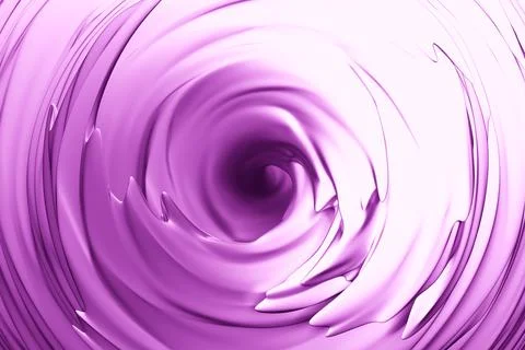 3D illustration of a hypnotic pattern.  Abstract  purple  shimmering circles  Stock Illustration