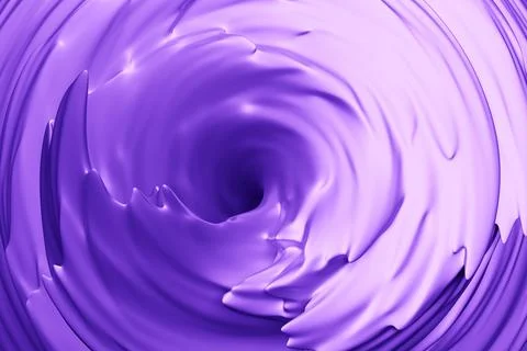 3D illustration of a hypnotic pattern.  Abstract  purple  shimmering circles  Stock Illustration