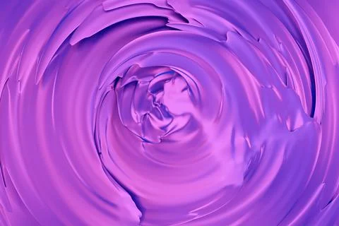 3D illustration of a hypnotic pattern.  Abstract purple background with shimm Stock Photos