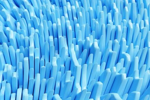 3D illustration of a hypnotic pattern. Abstract blue background design Stock Photos