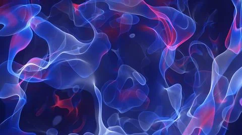 3D illustration Hypnotic Wavy Multicolor Liquid Nebula Background Stock Illustration