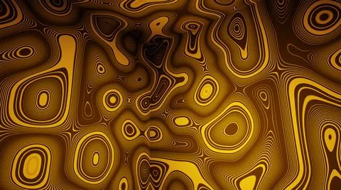 3D Illustration. Hypnotizing complex pattern. Stock Illustration