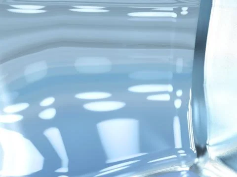 3d illustration of ice surface with window and light reflexion background Stock Illustration