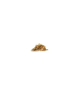 A 3d illustration image of gold isolated on white background. Stock Illustration