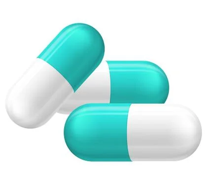 A 3d illustration image of pills. Stock Illustration