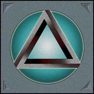 3D illustration of the Impossible Triangle Stock Illustration