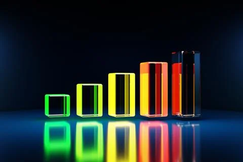 3d illustration of indication icon, green to orange ready indicator. Stock Illustration