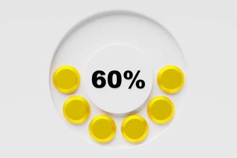 3d illustration of an indicator showing high risk. Normal  risk concept on  s Stock Illustration