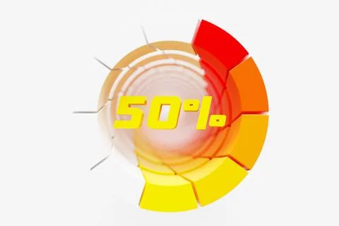 3d illustration of an indicator showing high risk. Normal  risk concept on  s Stock Illustration