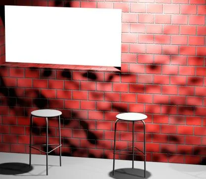 3d illustration of interior inside the room. Stock Illustration