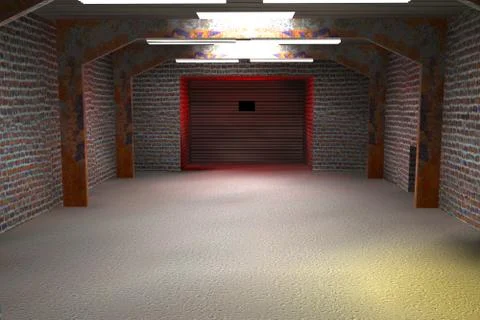 3d illustration of interior inside the room. Stock Illustration