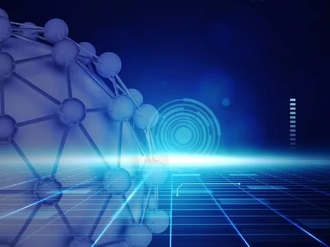 3d illustration of Internet Concept Stock Illustration