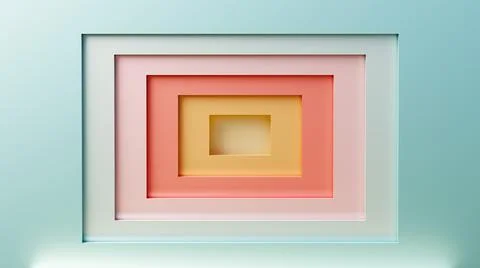 3D illustration of a layered background Illustrazione stock