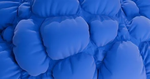 3D illustration layers are made of soft gel with a denser structure Stock Illustration