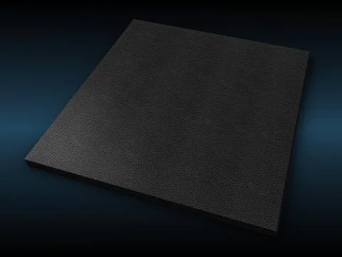 3D illustration of Leather Folder on dark Stock Illustration
