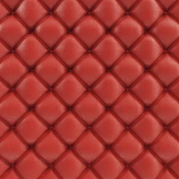 3D illustration leather sofa texture. Luxurious texture of red-colored leather Stock Illustration