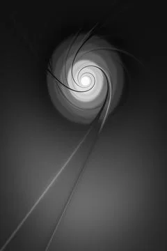 3d illustration of light reflections in a pipe Stock Illustration