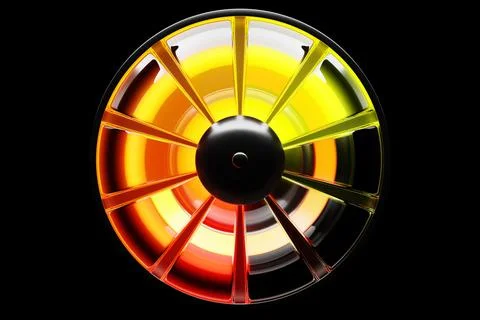 3D illustration   loading bar with an indicator in the middle in yellow zone. Stock Photos