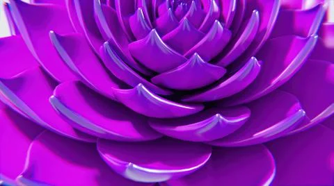 3d illustration - A loop twisted like a flower Stock Illustration