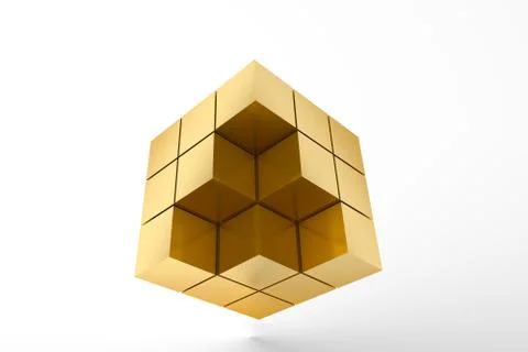 3d illustration magic cube Illustrazione stock