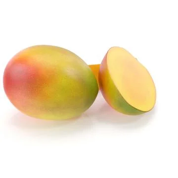 3d illustration of mango white background Illustrazione stock