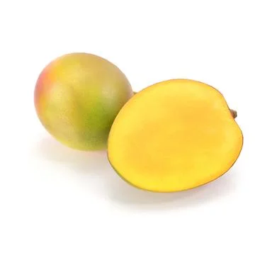 3d illustration of mango white background Stock Illustration