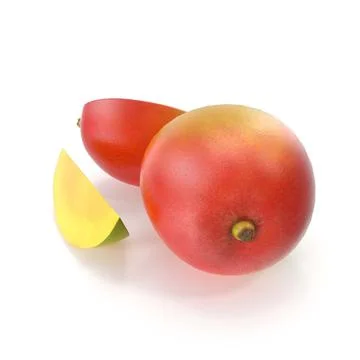 3d illustration of mango white background Stock-Illustration