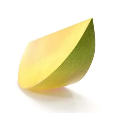 3d illustration of mango white background Illustrazione stock