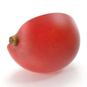 3d illustration of mango white background Stock Illustration