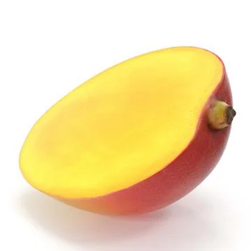 3d illustration of mango white background Illustrazione stock