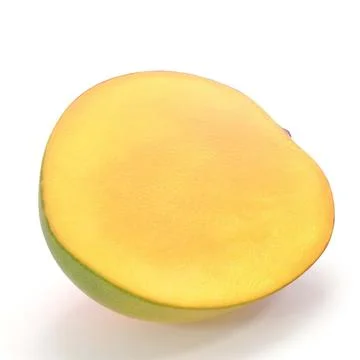 3d illustration of mango white background Illustrazione stock