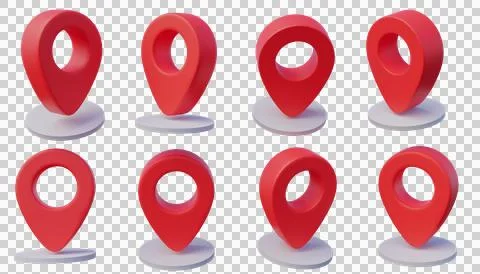 3d illustration map pointer rotation pin navigator or realistic gps 스톡 일러스트