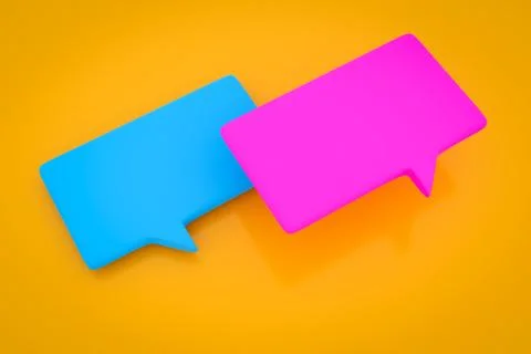 3d illustration of messages  in the form of a cloud with an unknown gathering Stock Illustration