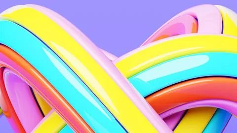 3d illustration of a minimalism geometry composition.  Abstract theme for tre Stock Illustration