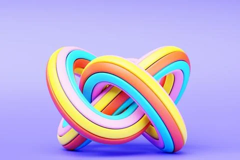 3d illustration of a minimalism geometry composition.  Abstract theme for tre Stock Illustration